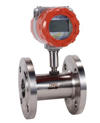 China DN6 liquid turbine flowmeter for Water and Oil turbine diesel fuel meter flowmeter Pulse type with senso for sale