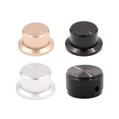 China Electronic Material Aluminum High Quality Potentiometer Aluminum Alloy Rotating Control Knob for sale