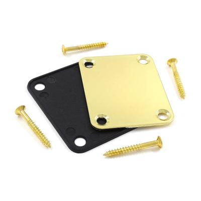 China Custom GUITAR Guitar Reinforce Plate Stainless Steel Bass Connected Plate Electric Guitar Neck Plate for sale