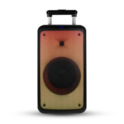 China New Arrival Wireless 8 Inch BT Party Box Trolley Portable Wireless Speaker For Outdoor DJ Karaoke for sale