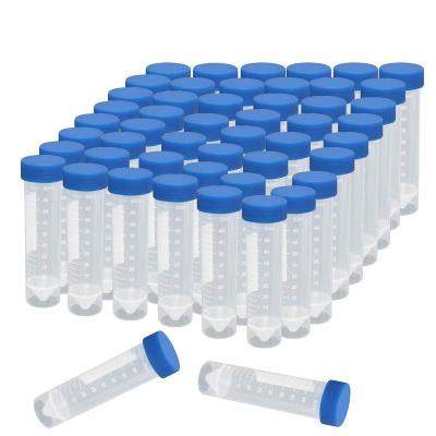 China Virus Collection And Transport Plastic Graduated Vial Tube With Screw Small Test Sample Bottles Tubes With Lid for sale