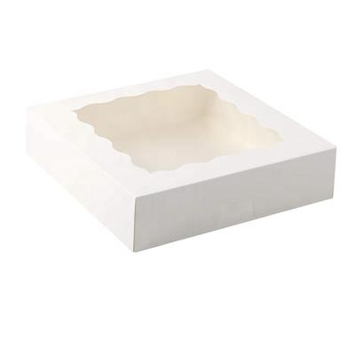 China Recyclable Drop Shipping Auto Custom Pop Up Bakery Box Donut Box For Bakery Cake Box With Window for sale