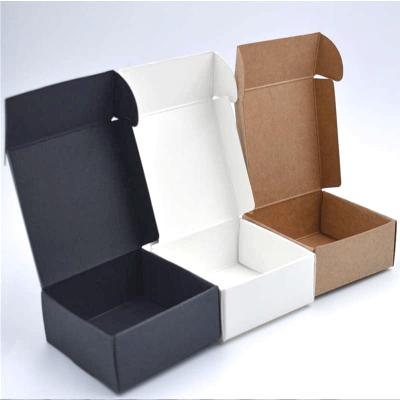 China Customized Recycled Small White Box Product Packaging Plain White Paper Box Black Cardboard Box for sale