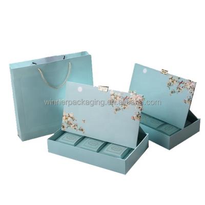 China Free Sample Recyclable Custom Pink Color Logo Rigid Cosmetic Cosmetic Packaging Box for sale