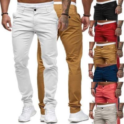 China Men's Slim Fit Formal Casual Color Anti-Wrinkle Official Trousers Pants For Men Wholesale Trousers For Men's Official for sale