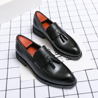 China Other High Quality Leather Loafer Shoes Men Dress Office Work Genuine Leather Shoes For Men Led Retro Small Leather Shoes for sale