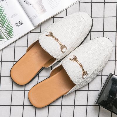 China Other Designer Genuine Leather Slippers Men's Slipper Slipper Sandal High Quality Fashionable Shoes Men's Slippers For Men for sale