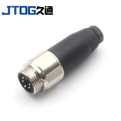 China 7/8 Screw IP67 Automotive Waterproof Stop Sensor Plug 3 Circular Field 4 5pin Wireable Assembly Connector for sale