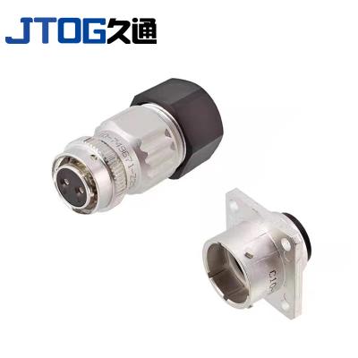 China Amphe-OBTS Power Plug In C10-730511-Z2S 5G Base Station DC Power Connector 2 Pin Male Square Flang Receptacle Socket for sale