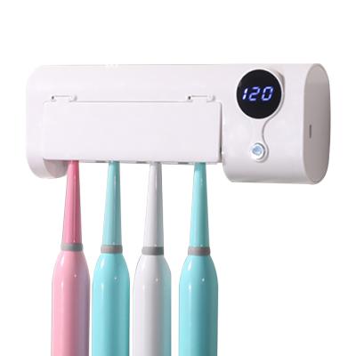 China Sustainable Wall-Mount Family Bathroom Toothbrush Holder Electric Hanging Toothbrush Holder for sale