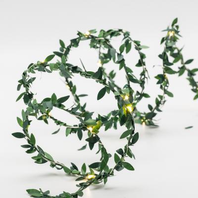 China Chian Battery Powered LED Micro Copper Wire Fancy Light With Vine Decoration For Garden for sale