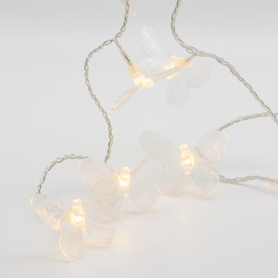 China Indoor Battery Operated Plastic Wire Butterfly LED Chian Holiday 16L Novelty Fancy Light for sale