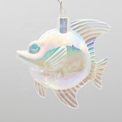 China 16L LED String Light Plastic Fish Chian Tropical Summer And Sea Theme Battery Operated Home Decoration Lights for sale