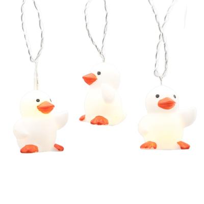 China Chian Bedroom Decoration 10L Indoor Duck LED String Light For Kids Battery Operated for sale