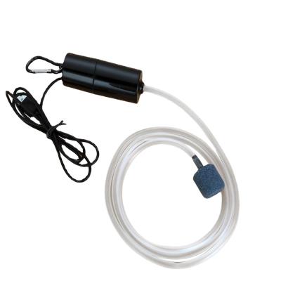 China Portable Mini Oxygen USB Compressor Plastic Silent Mute For Fish Tank Aquarium Accessories for sale