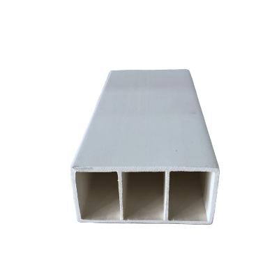 China Modern WPC Wood Tube Timber Plastic Composite Hollow Tubes Waterproof for sale