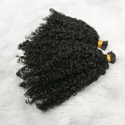 China Wholesale Human Hair Jerry Curly I Piece Extension Jerry Curly Tip Hair Extension Natural Hair for sale