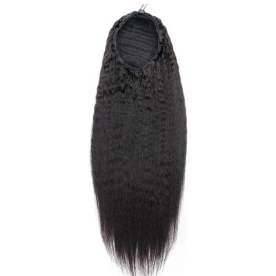 China Wholesale Afro Brazilian Hair Brazilian Hair Blow Ponytail Fashion Grade 10A Curly Ponytail Hair Extensions For Woman for sale