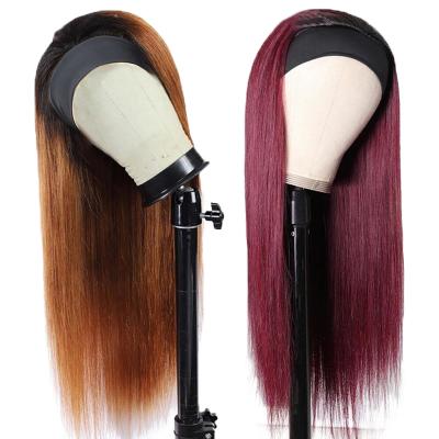 China Good quality low price straight bandhair drop shipping wholesale cheap headband wig hair band wigs for black women wig headband for sale