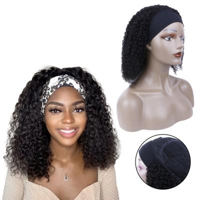 China Fashion Top Selling New Arrival Hair Band Wigs Curly Curly Lace Machine Cheap Wig Not On Sale for sale