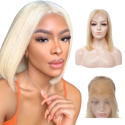 China Beautiful Wholesale Women Wig Cheapest Human Hair Lace Wigs Natural Hair Lace Front Blonde 613 for sale