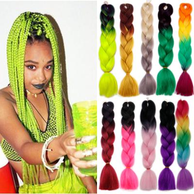 China Synthetic Yaki Ombre Hair Extensions Crochet Hair Attachments Braiding Hair Braids Jumbo Braids for sale