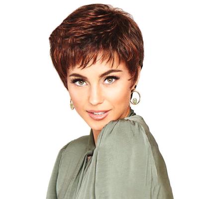 China Fashion Wholesale Colorful Cheap Women's Short Curly Synthetic Hair Short Synthetic Hair Wigs Daily for sale