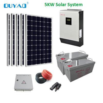 China High quality, low price 5000W 164*992*40 solar system 5kw high efficiency complete hot salesolar power system for sale