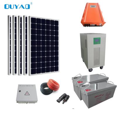 China High Efficiency 20 KVA Solar Power System Off Grid Inverter With High Quality Mono Panel Solar Power System 1650*920mm for sale