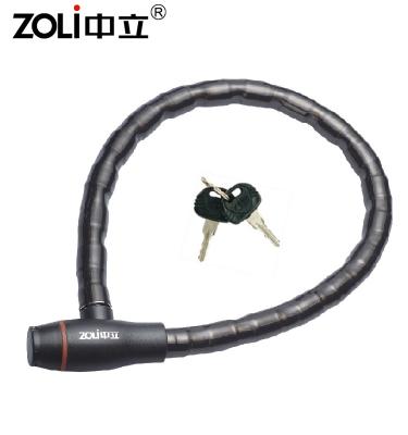 China ZOLi Bike Security Motorcycle With steel locks anti-theft common bicycle lock for sale