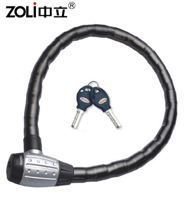 China Hot Sale ZOLi Motorcycle Bike Bicycle Security Steel Portable High Strength Anti-theft Common Lock for sale