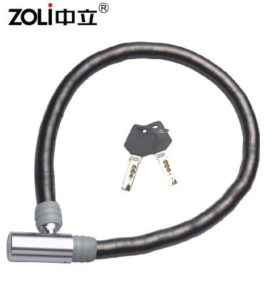 China Motorcycle Steel Anti-theft Security Electric Bike Scooter Zhongli Cable Lock for sale