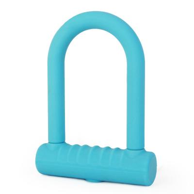 China ZOLi 82809 Steel Bicycle 2 Key Blue Pink Green U Lock Motorcycle Shackle Lock for sale