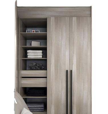 China Modern Contemporary Free Standing Wooden Wardrobe Wooden Cabinet For Bedroom for sale