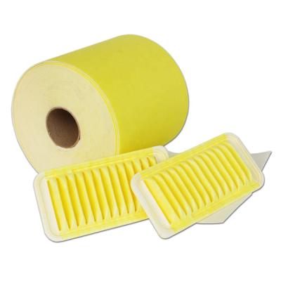 China Breathable heat pressed auto air filter media auto air condition car eco material polyester felt fabric for sale