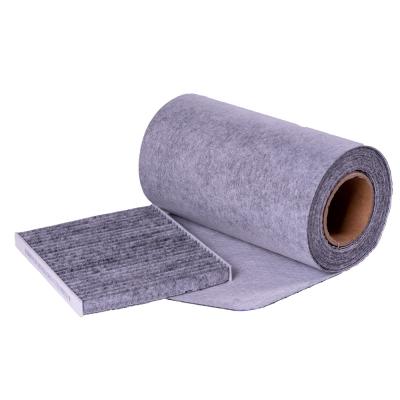 China Activated Carbon Material Roll Filter Cotton Media In Roll Maker Material Auto Carbon Filter Air Filter Media Customized for sale