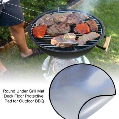 China 38 Inch Fire Pit Mat Floor Grill Mat Dustproof Fireproof Mat for sale