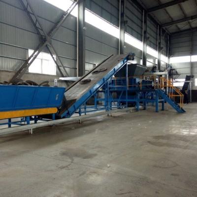 China Factory rubber tire shredder machine waste tire recycling production line tire shredder price for sale