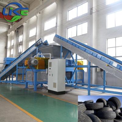 China Modified Asphalt Tire Shredding Business Passenger Truck Tire Shredder Machine for sale