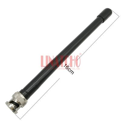 China IC-V8 V82 Flexible VHF 136-174MHz 150MHz Male Walkie Talkie Radio Black BNC Spring Omni Antenna for sale