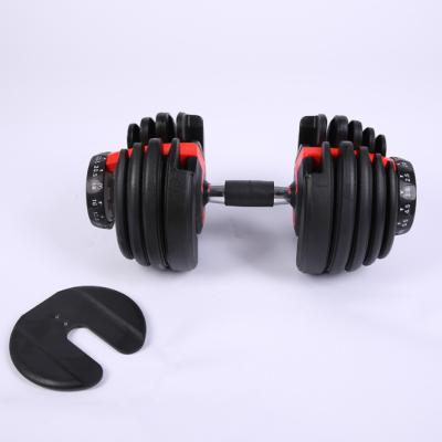 China Premium Durable 40kg Adjustable Dumbbell And Adjustable Dumbbell Set For Fitness Sport for sale