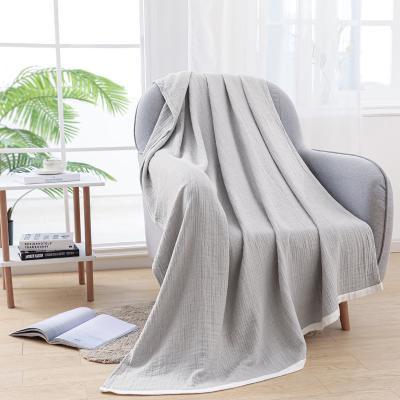 China Wholesales Anti-static High Quality Soft Luxury Organic Waffle Throw Blanket 100% Cotton Waffle Weighted Knitting Blanket for sale