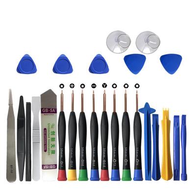 China Cheap Price Electronics 26 in 1 Mobile Phone Repair Tools Spudger Pry Opening Tool Kit Screwdriver Set for Iphone and Android Phone for sale