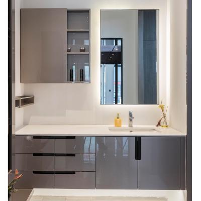 China NICOCABINET Modern Custom Design European Popular Home Bathroom Modern Bathroom Cabinet for sale