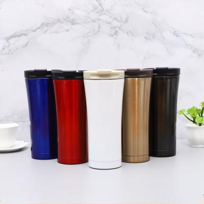 China Sustainable customizable classic stainless steel double-wall vacuum insulated coffee mugs for land use, portable car tumbler for sale