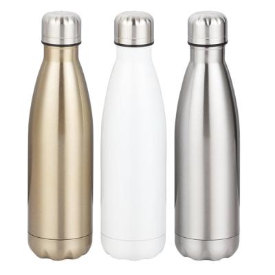 China Sustainable Custom Double Wall Vacuum Insulated Coke Cola Shape Water Bottle Stainless Steel Sport Water Bottle for sale