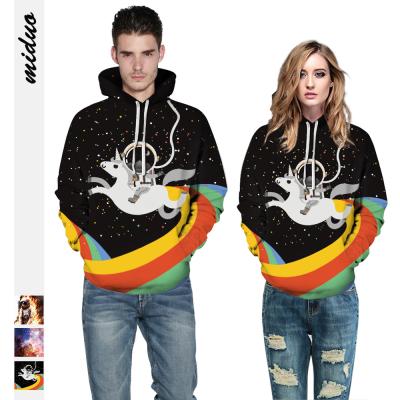 China Pullover Hoodies Space Suit 3D Digital Print Couples Baseball Loose Large Size Uniform To Wear Unisex Hooded Sweater Couples Hoodies for sale