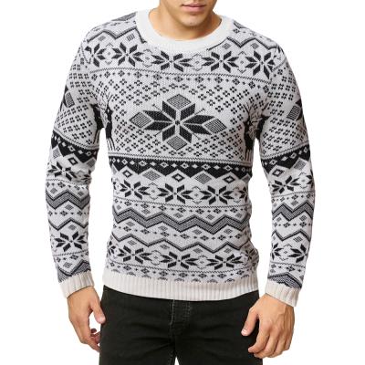 China Wholesale Winter 2021 Men's Ugly Sweater Jumper For Man Custom Knitwear Christmas Sweater Long Sleeve Anti-pilling Jacquard Crew Neck for sale