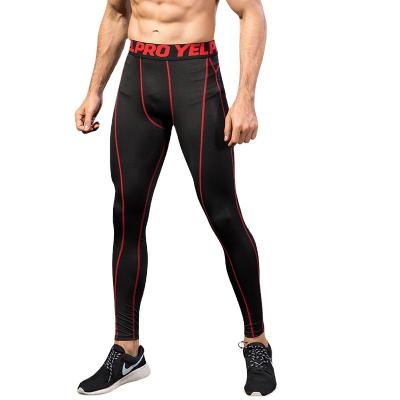 China Antibacterial Mens Gym Fitness Workout Running Compression Pants Mens Tights Sports Men Yoga Sport Leggings Custom Sweatsuit for sale