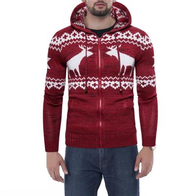 China zipper- Ugly Fawn Crew Neck Sweater Jack Hooded Stylish Jumper For Man Christmas Sweater Pullover Long Sleeve Jacquard Anti-Wrinkle 2021 Mens for sale